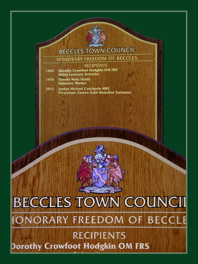 Freedom of Beccles town awarded to local citizens.