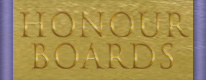 Honour Boards title shown as incised lettering into an oak veneer and finished in gold leaf