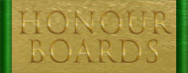 Honour Boards title shown as incised lettering into an oak veneer and finished in gold leaf
