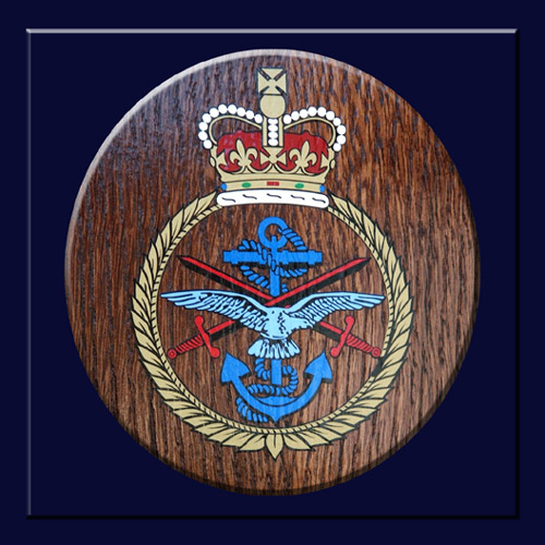 JMC regiment crest representing the air, land and sea forces