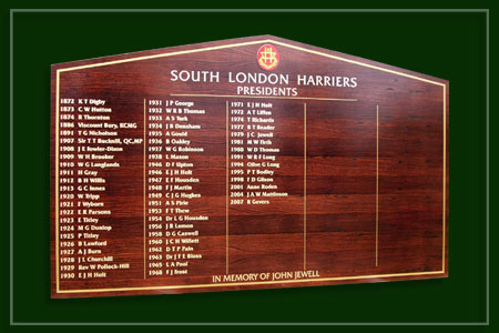 The Presidents of the South London Harriers athletics club.