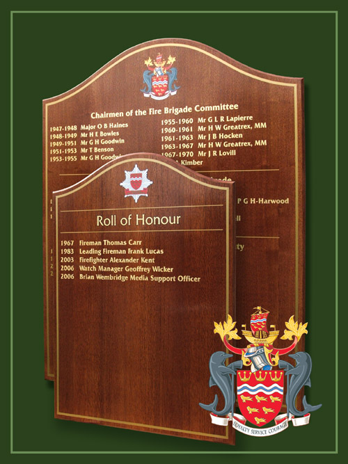 The East Sussex Fire & Rescue Service logo produced by dye sublimation printing