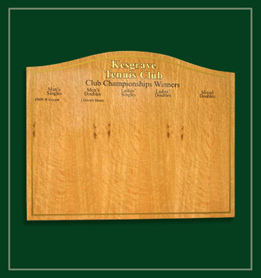 Winners of the Kesgrave tennis club championships.